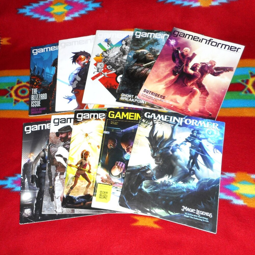 Lot of 10 Game Informer Magazine 317, 318, 320 x 2, 321, 322, 323, 324, 325, 327